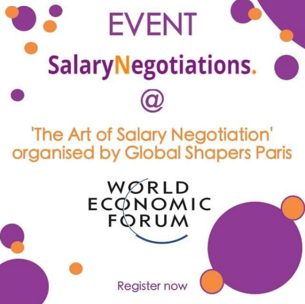 Global Shapers Paris invite you to ShapeHer Talks: The Art of Salary Negotiation, Wed Mar 24th 7:00pm CET, online