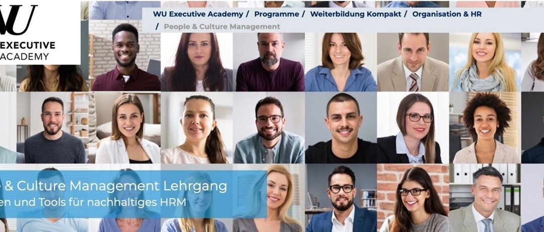 WU Executive Academy People & Culture Management Lehrgang – 2023