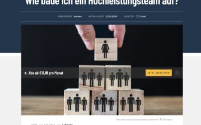 Teammanagement: Wie baue ich ein Hochleistungsteam auf? – Trend 22.01.2024