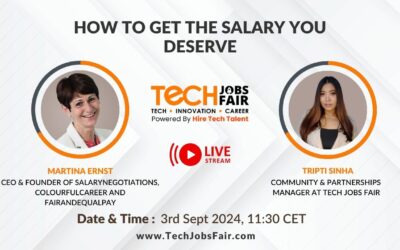 How to get the salary you deserve: Tech Jobs Fair – 3. September 2024